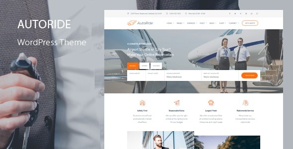AutoRide 3.6 – Chauffeur Limousine Booking WordPress Theme