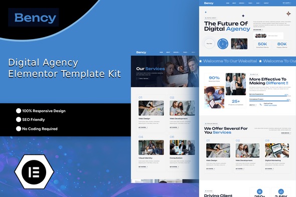 Bency 1.0 – Digital Agency Elementor Template Kit