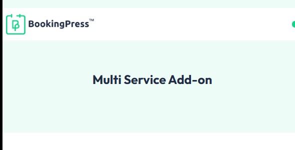 BookingPress Multi Service 1.4
