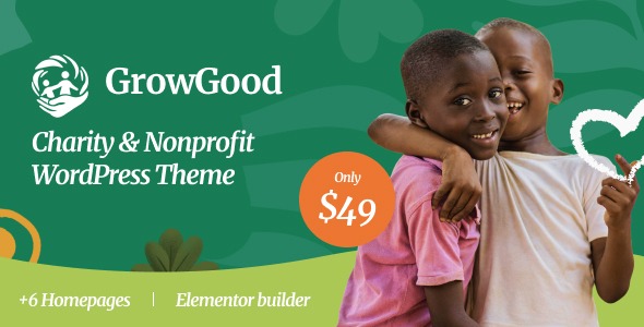 GrowGood 1.0.2 – Charity & Nonprofit WordPress Theme