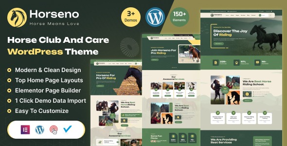 Horseno 1.1.1 – Horse Club & Riding Sports WordPress Theme