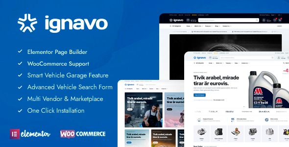 Ignavo 1.1.0 – Auto Parts WooCommerce Theme
