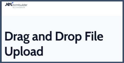 JetFormBuilder Drag and Drop File Upload