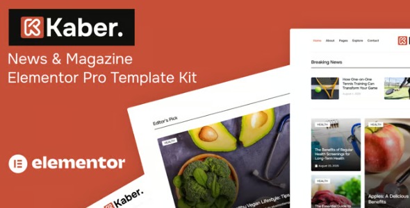 Kaber 1.0 – News & Magazine Elementor Pro Template Kit