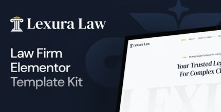 Lexura - Law Firm Elementor Template Kit