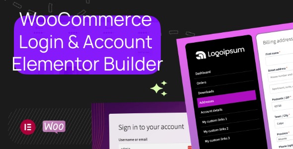 WooCommerce Login & Account Pages for Elementor 1.0.1