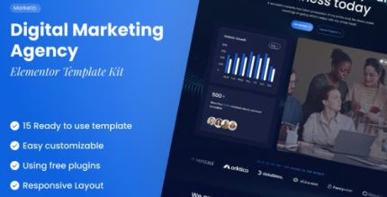 Marketify - Digital Marketing Agency Elementor Template Kit