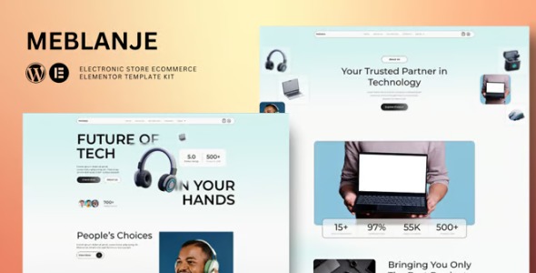 Meblanje 1.0 – E-Commerce Electronics Store Elementor Template Kit