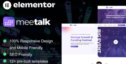 Meetalk - Event & Conference Elementor Pro Template Kit
