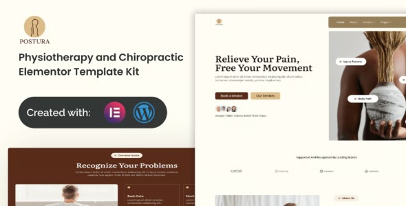 Postura 1.0 – Physiotherapy & Chiropractic Elementor Template Kit