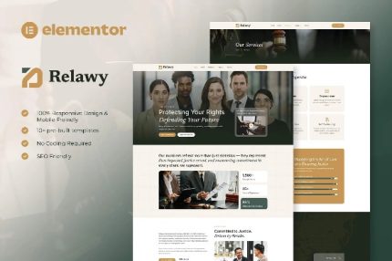 Relawy - Law Firm & Attorney Elementor Template Kits