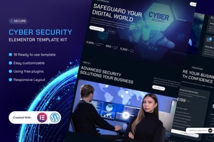 Secure - Cyber Security Elementor Template Kit