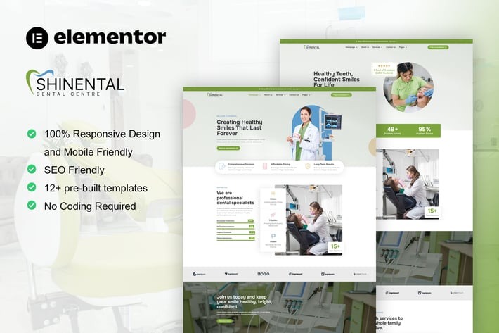 Shinental 1.0 – Dentist & Medical Clinic Elementor Template Kit