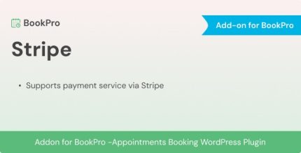 Stripe Payment Add-on for BookPro Plugin