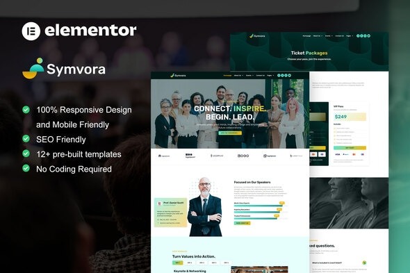 Symvora 1.0 – Event & Conference Elementor Pro Template Kit