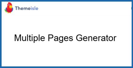 ThemeIsle Multiple Pages Generator
