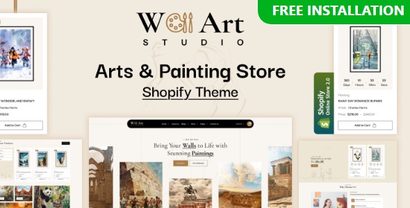 Wall Art 2.0.0 – Art & Paintings Shop Shopify Theme