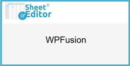 WP Sheet Editor WPFusion