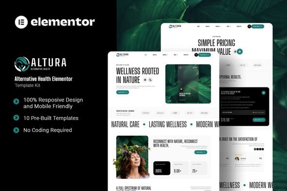 Altura 1.0 – Alternative Health Elementor Template Kit