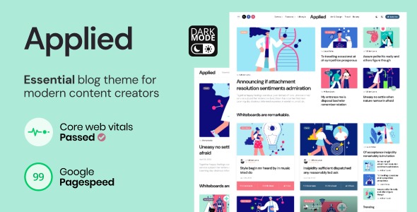 Applied 1.1.1 – Essential Blog theme for Modern Content Creators