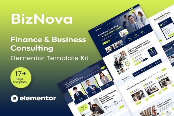 BizNova 1.0 – Business Consulting Elementor Template Kit