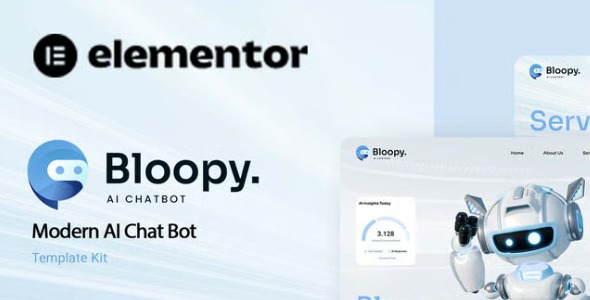 Bloopy 1.0 – Modern AI Chat Bot Elementor Template Kit