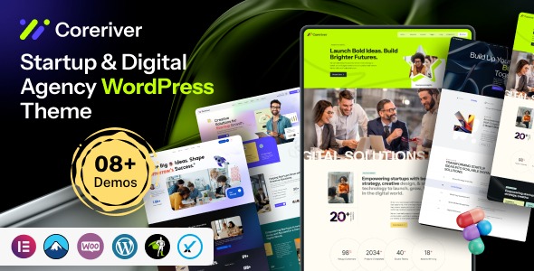 Coreriver 1.0.1 – Startup & Digital Agency WordPress Theme