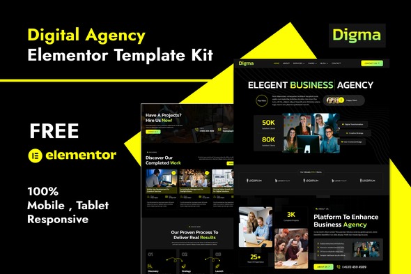 Digma 1.0 – Creative Digital Agency Elementor Template Kit