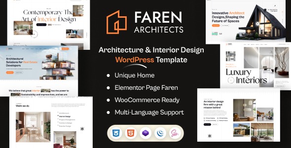 Faren 1.2.0 – Architecture and Interior Design WordPress Theme