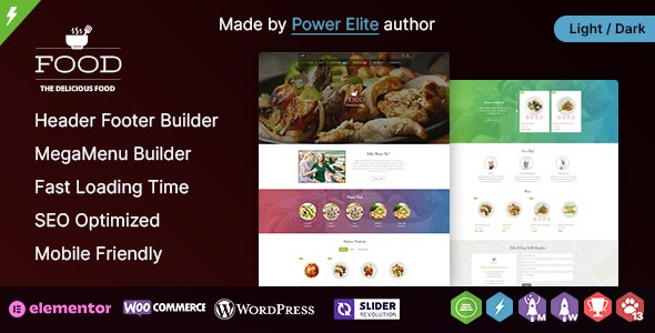 Food 3.0.1 – A Delicious WordPress Elementor Theme