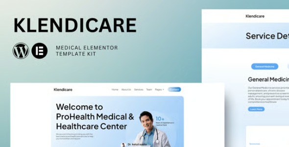 Klendicare 1.0 – Medical Elementor Template Kit