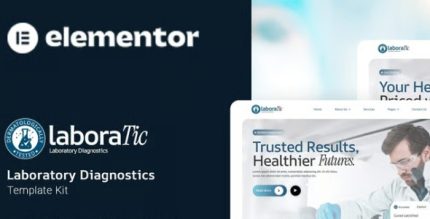Laboratic - Laboratory Diagnostics Elementor Template Kit