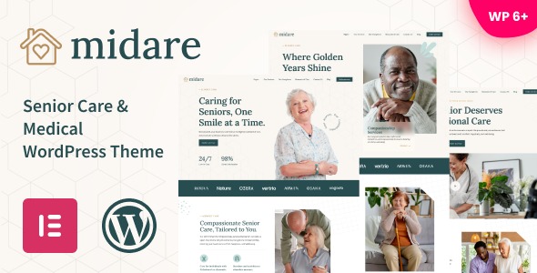 Midare 1.06 – Senior Care & Medical WordPress Theme