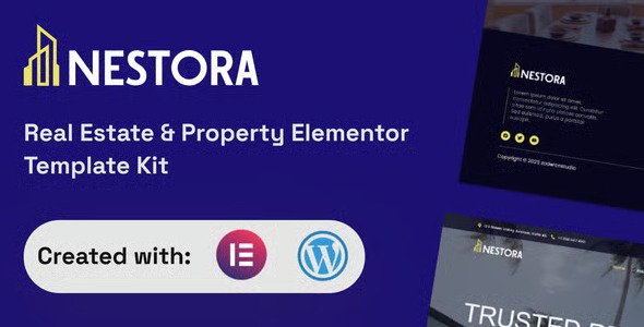 Nestora 1.0 – Real Estate & Property Elementor Template Kit