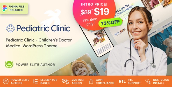 Pediatric Clinic 1.0.2 – Children’s & Family Doctor Medical WordPress Theme