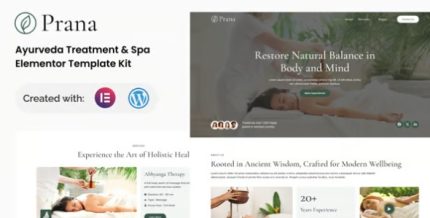 Prana - Ayurveda Treatment & Spa Elementor Template Kit