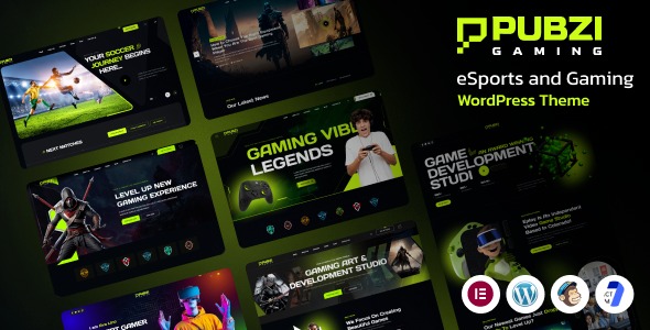Pubzi 1.0.0 – eSports and Gaming WordPress Theme