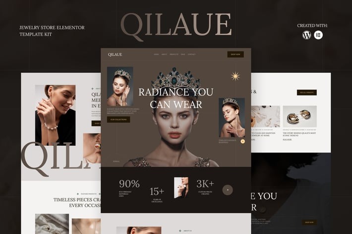 Qilaue 1.0 – Jewelry Store Elementor Template Kit