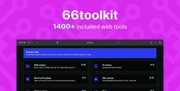 66toolkit 40.0.0 – Ultimate Web Tools System (SAAS)