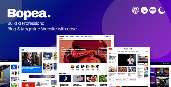 Bopea 1.1.5 – Newspaper & Magazine WordPress Theme