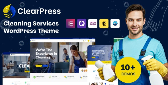 ClearPress 1.0.1 – Cleaning Services WordPress Theme