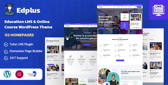 Edplus 1.0.0 – Education & Online Course WordPress Theme