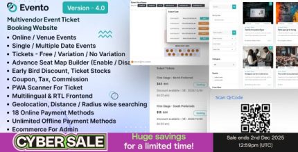 Evento - Multivendor Event Ticket Booking Website