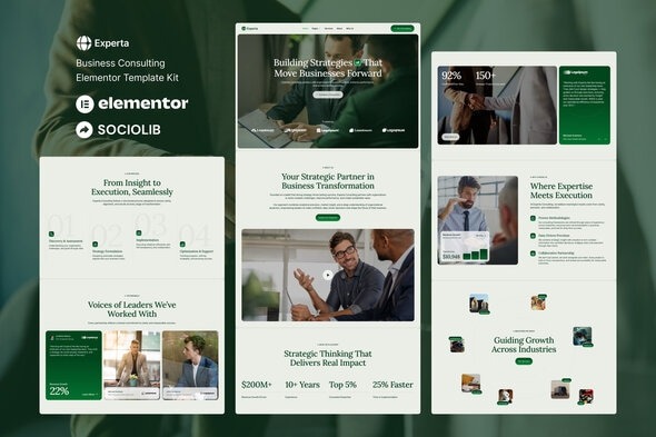 Experta  – Business Consulting Elementor Template Kit