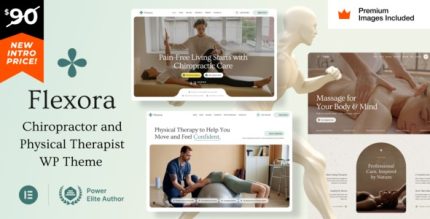 Flexora - Chiropractors Message and Physical Therapists WordPress Theme
