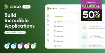 Gogo - Next React Admin Template (React 19)