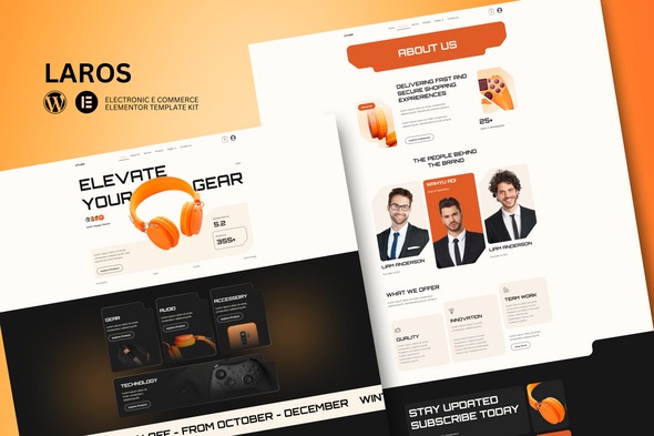 Laros  – E-Commerce Electronics Store Elementor Template Kit