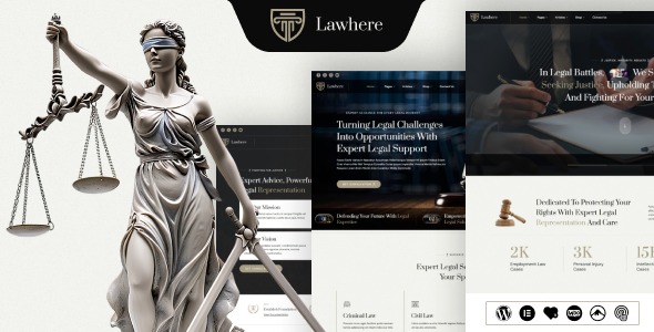 Lawhere 1.0.4 – Attorney WordPress Theme