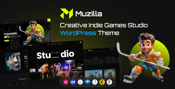 Muzilla 1.0 – Creative Indie Game Studios WordPress Theme