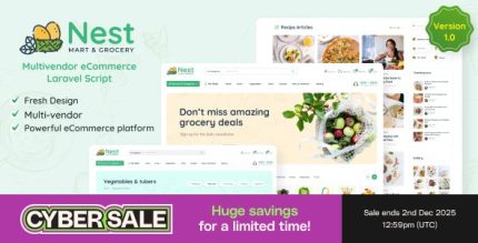 Nest - Multivendor Organic & Grocery Laravel eCommerce